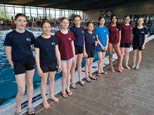 Starke Leistungen der U14 Mädels im RB-Finale im Schwimmen