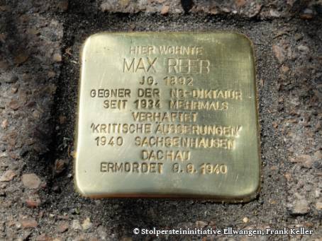 Stolperstein für Max Reeb